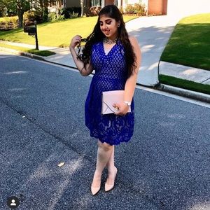 Adrianna Papell. Royal Blue. Size 16.